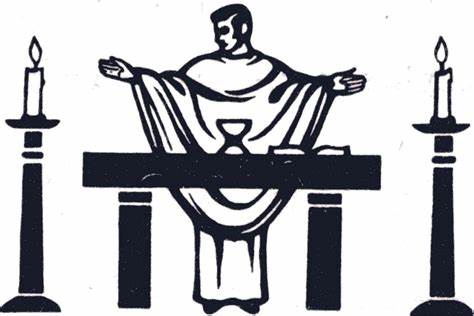 Priest at alter Priest at alter